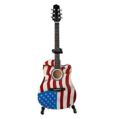 ToyShnip Toby Keith Signature USA Flag Acoustic Miniature Guitar Replica