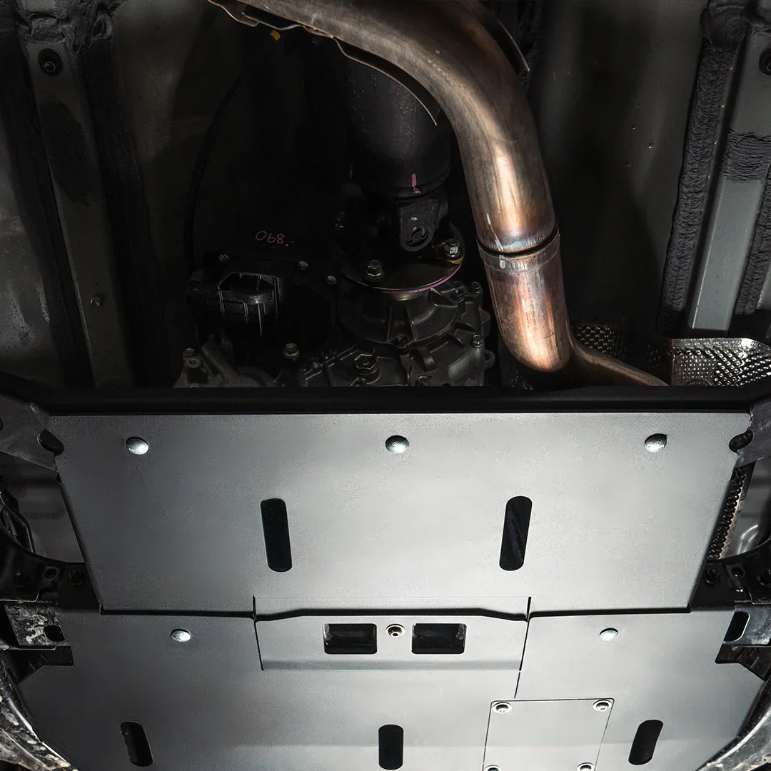Cali Raised LED Transfer Case Skid Plate For 2024+ Toyota Tacoma