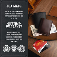 Trifold Leather Wallet Main Street Forge