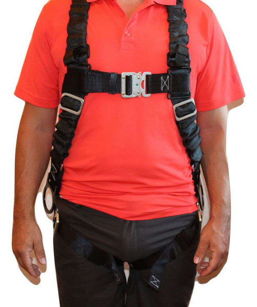 Ultra Pillow-Flex Harness, Quick Release, 3 D-Rings & Padded Leg Straps | UPF-96305QL RatchetStrap.Com