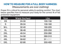 Tower Working Type Full Body Harness w/ 6 D-Rings, Padded Seat & Waist RatchetStrap.Com