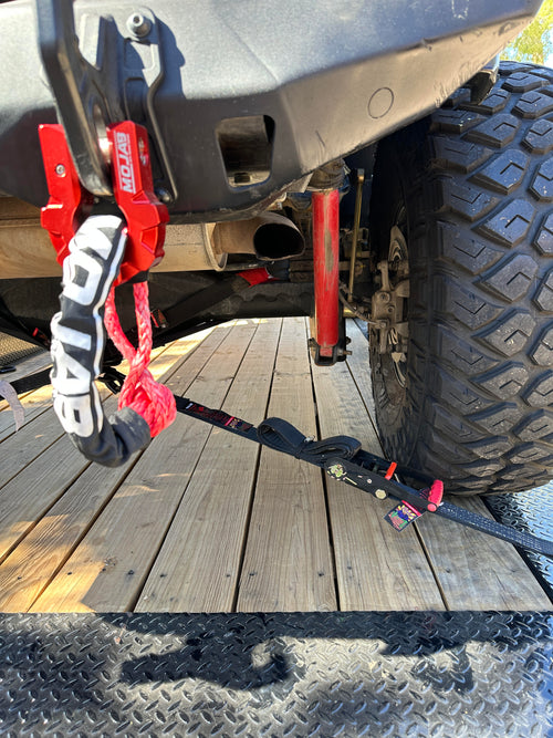 Soft Shackle 3/8'' x 22” with sleeve and bag (Set of 2 Shackles) (Lifetime Warranty) MOJAB OFFROAD