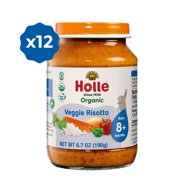Holle Organic Baby Food Jar - Veggie Risotto - 12 Jars Holle USA