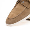 Zelli Italia 16-675-TPE VENICE Italian Sueded Goatskin Boat Shoes, Taupe
