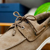 Zelli Italia 16-675-TPE VENICE Italian Sueded Goatskin Boat Shoes, Taupe
