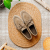 Zelli Italia 16-675-TPE VENICE Italian Sueded Goatskin Boat Shoes, Taupe