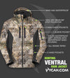 Vycah Ventral Rain Jacket - Fall Camo Vycah
