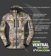 Vycah Ventral Rain Jacket - Fall Camo Vycah