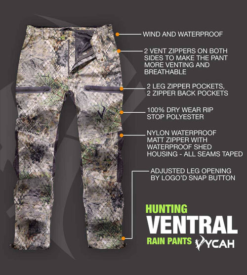 Vycah Ventral Rain Pant - Fall Camo Vycah