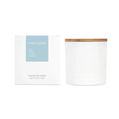 The Roosevelts Candle Co. White Sands 3 Wick Candle