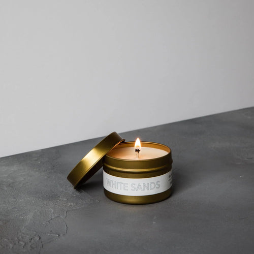 The Roosevelts Candle Co. White Sands Travel Candle