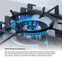 Rangaire 34" Gas Cooktop 5 Burners Stainless Steel RCG341S Rangaire Appliances