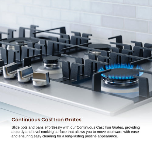 Rangaire 30" Gas Cooktop 5 Burners Stainless Steel RCG301S Rangaire Appliances