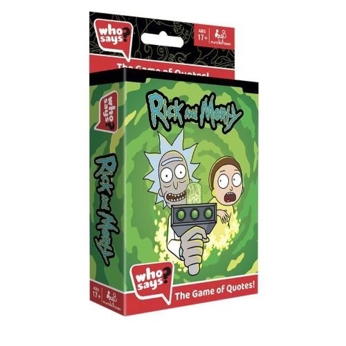 ToyShnip ToyShnip Who Says? Card Game Rick and Morty Edition