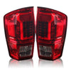 Winjet 2016-23 Toyota Tacoma LED Tail light - Red/Clear OffRoadUSA.com