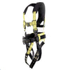Full Body Harness w/ 3 D-Rings Tongue Buckle Legs, Chest Quick Release,Tool Belt and X-Pad RatchetStrap.Com