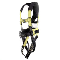 Full Body Harness w/ 3 D-Rings Tongue Buckle Legs, Chest Quick Release,Tool Belt and X-Pad RatchetStrap.Com
