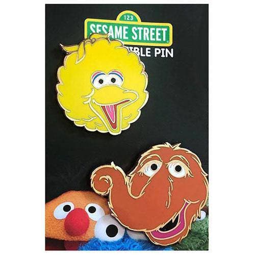 Zen Monkey: Big Bird and Snuffy Set - Sesame Street Enamel Pins ToyShnip