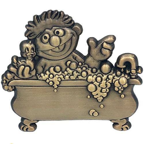 Zen Monkey: Ernie Rubber Ducky - Ernies's Bath Time! - Sesame Street Pin Pin ToyShnip