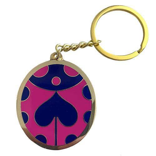 Zen Monkey: Giorno's Pink Brooch (Keychain Ver.) - JoJo's Bizarre Adventure Enamel Keychain ToyShnip