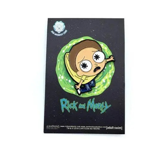 Zen Monkey: Hanging Lil' Morty - Rick and Morty Enamel Pin ToyShnip