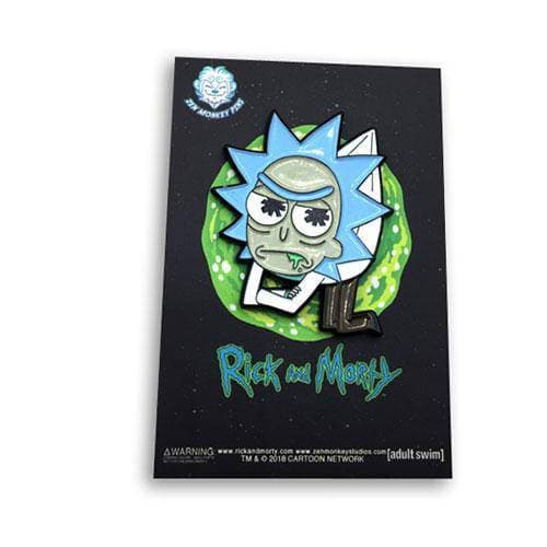 Zen Monkey: Hanging Lil' Rick - Rick and Morty Enamel Pin ToyShnip