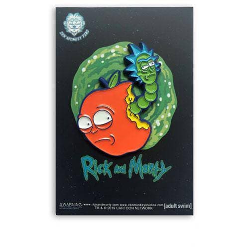 Zen Monkey: Hungry for Apples, Morty? - Rick and Morty Enamel Pin ToyShnip