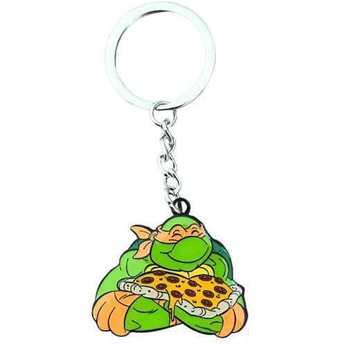 Zen Monkey: I Love Pizza, Dude! - Teenage Mutant Ninja Turtles Keychain ToyShnip