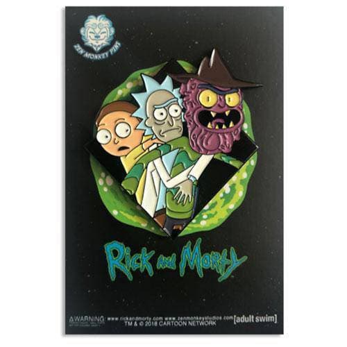 Zen Monkey: Scary Terry's Piggyback Ride (Famous Moments) - Rick and Morty Enamel Pin ToyShnip