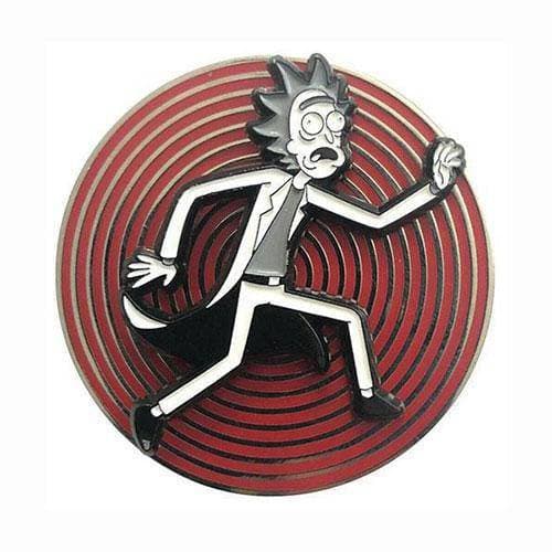 Zen Monkey: Vertigo Rick Spinner - Rick and Morty Enamel Pin ToyShnip